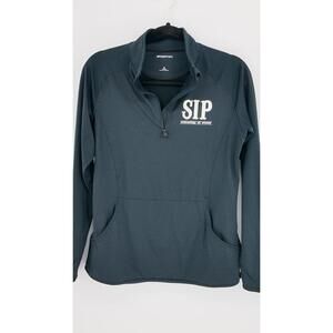Sport-Tek Ladies Medium‎ Black Polyester Spandex SIP Pullover Quarter Zip